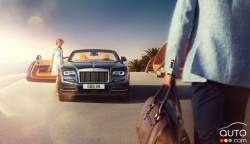 Vue de face de la Rolls-Royce Dawn