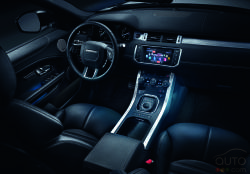 Habitacle du conducteur du Range Rover Evoque 2016