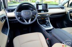 Dashboard of the 2019 Toyota RAV4 Limited AWD