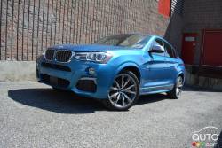 2016 BMW X4 M4.0i front 3/4 view