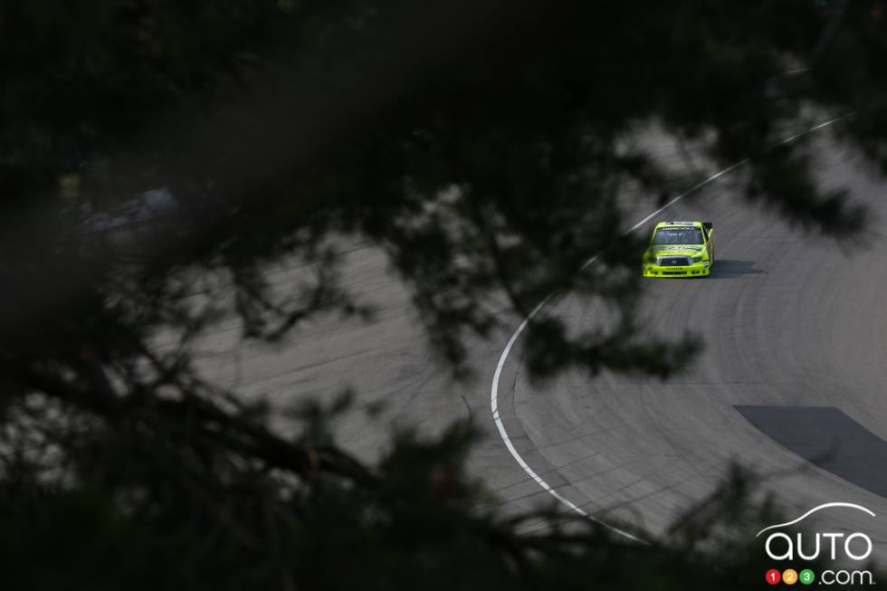 Matt Crafton, Toyota Ideal Door-Menards  in action during friday's afternoon practice session