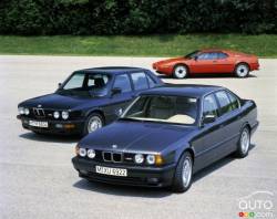 BMW M5 saloon (E 34), BMW M5 (E 28) et la  BMW M1