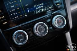Contrôle du système de climatisation de la Subaru WRX Sport-Tech 2016