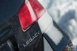 Right taillight and Legacy logo