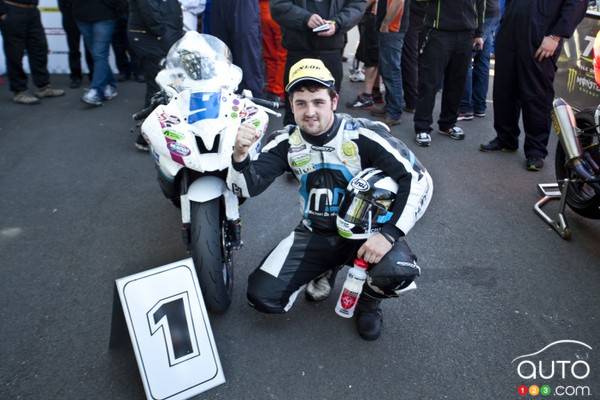 Michael Dunlop wins the Supersport Race 2