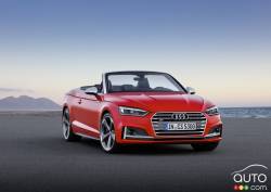 Vue 3/4 avant de l'Audi A5 2017