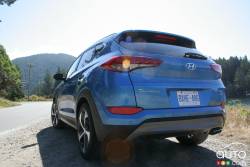 Vue arrière de la Hyundai Tucson 2016