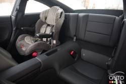 Rear seats, with child safety seat installed