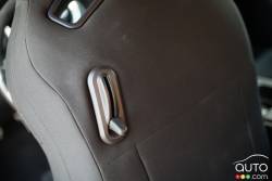 Driver's seat adjustment lever