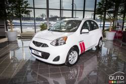 The 2016 Micra Cup Limited Edition is the perfect fusion between the Micra built for the street and the Nissan Micra Cup race car built for the track, and brings the dynamic look of an official spec series vehicle from the race track to public roads.