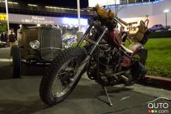 Bikes are also part of the scene at the cruise nights.