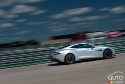 2015 Aston Martin Vanquish dies view on track