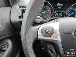 Steering wheel controls on the left