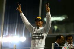 Pictures from the 2014 F1 Abu Dhabi GP: Lewis Hamilton drove a perfect race to claim his second world championship, Sunday in Abu Dhabi. The 2008 and 2014 world champion led throughout despite pressure from Williams' Felipe Massa, who drove an aggressive race to claim second, ahead of his teammate Valtteri Bottas in third.