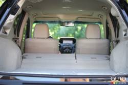 Cargo space with the rear bench down