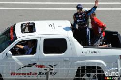 Alex Tagliani, Bryan Herta Autosport w/Curb-Agajanian lors de la parade des pilotes