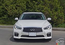 2016 Infiniti Q50s Red Sport front view