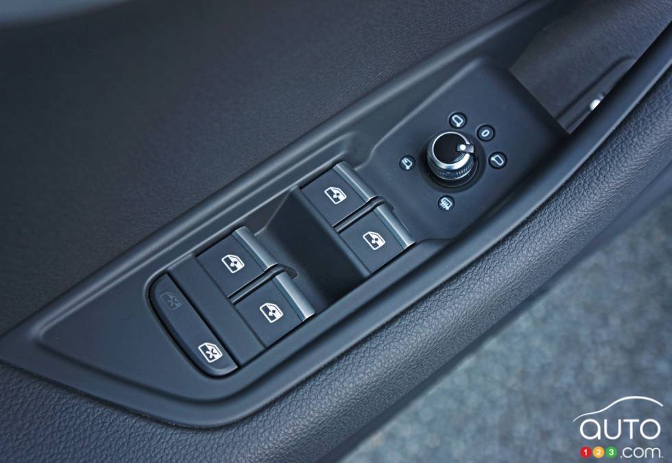 Détail intérieur de l'Audi A4 TFSI Quattro 2017