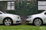 Photos de la Chevrolet Cruze diesel et la Volkswagen Golf diesel