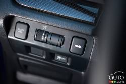 Détail intérieur de la Subaru WRX Sport-Tech 2016