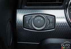 Détail intérieur de la Ford Mustang GT 2016