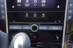 2016 Infiniti Q50s Red Sport audio system controls