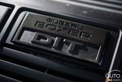 Détail du moteur de la Subaru WRX Sport-Tech 2016