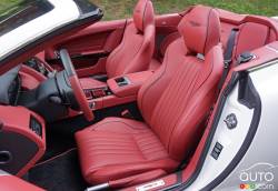 2016 Aston Martin DB9 GT Volante front seats