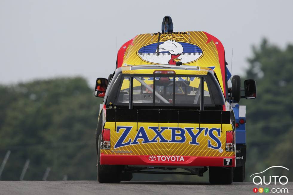 John Wes Townley,Toyota Zaxby's car in tow during friday's afternoon practice session