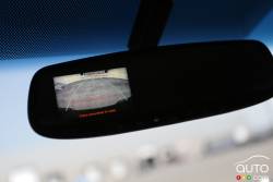 rearview mirror integrated back-up camera display