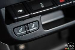Front heated seats controls