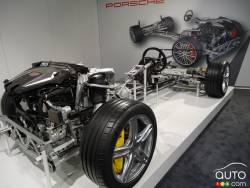 Détail intérieur de la Porsche Panamera Turbo 2017