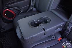2016 Jeep Renegade Trailhawk rear center armrest with cup holders