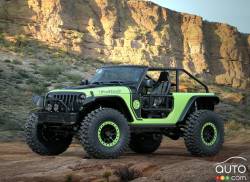 Vue 3/4 avant Jeep Trailcat Concept