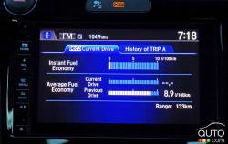Système de contrôle de l'info divertissement de la Honda CRZ 2016