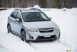2016 Subaru Crosstrek parked in the snow