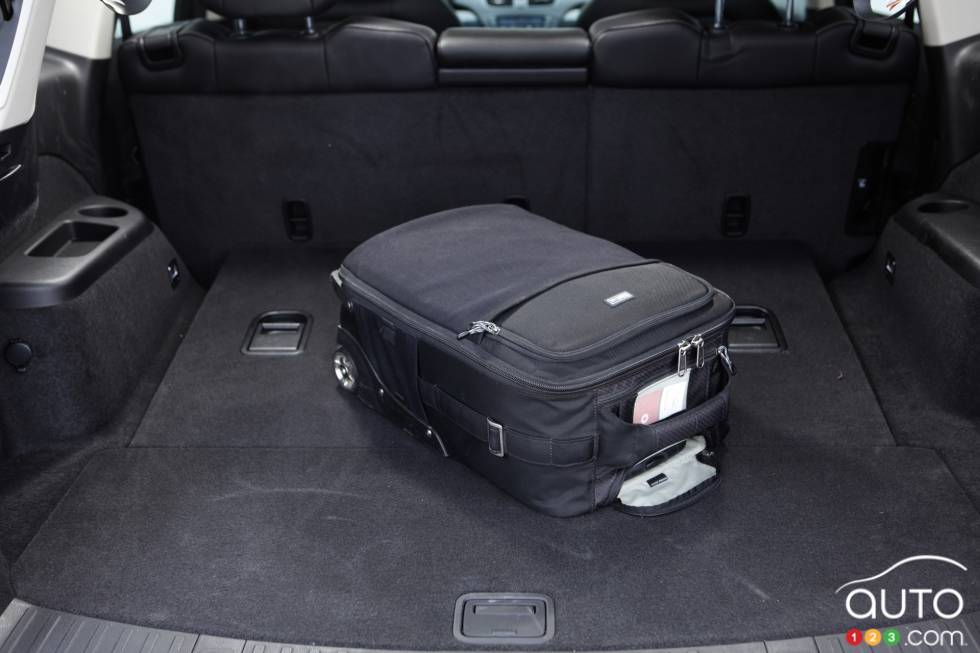 Cargo space with the third row down