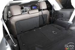 Cargo space with the third row seats folded down
