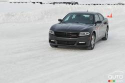 Winter driving Dodge Charger
