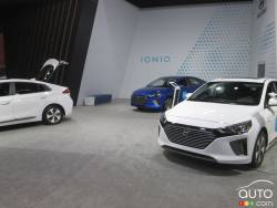 The all-new Hyundai IONIQ introduced its three platform-sharing variants—Electric, Hybrid, Plug-in Hybrid—to the people of Quebec City.