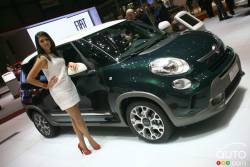 Car model at the Fiat booth of 2013 Geneva Auto Show