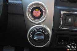 2016 Nissan Titan XD start and stop engine button
