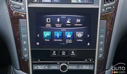 2016 Infiniti Q50s Red Sport infotainement controls