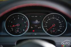 Instrumentation de la Volkswagen Golf GTI 2016