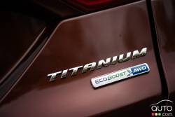 2016 Ford Fusion Titanium trim badge