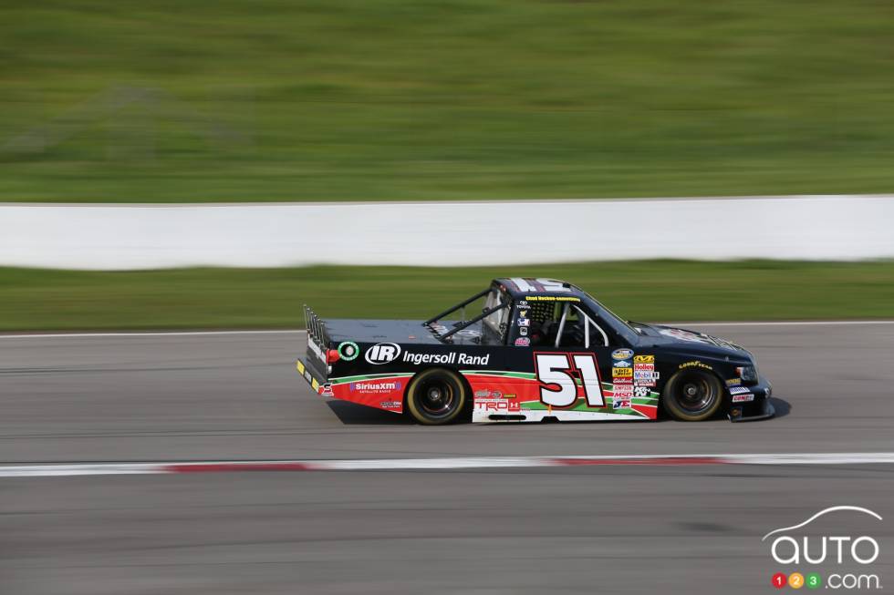 Chad Hackenbracht, Toyota Tastee Apple / Ingersoll Rand in action during friday's afternoon practice session