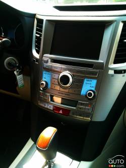 Centre stack with navigation display