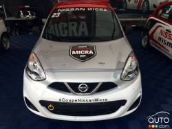 Repaired Nissan Micra cup car
