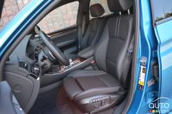 2016 BMW X4 M4.0i front seats