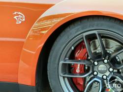 Aile et roue de la Dodge Challenger SRT Hellcat Widebody
